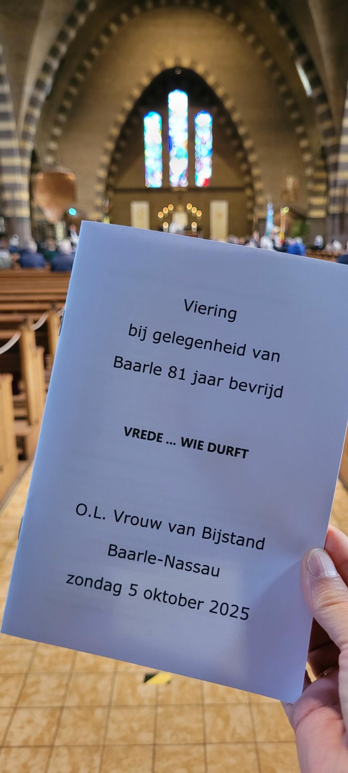 Bevrijding boekje viering